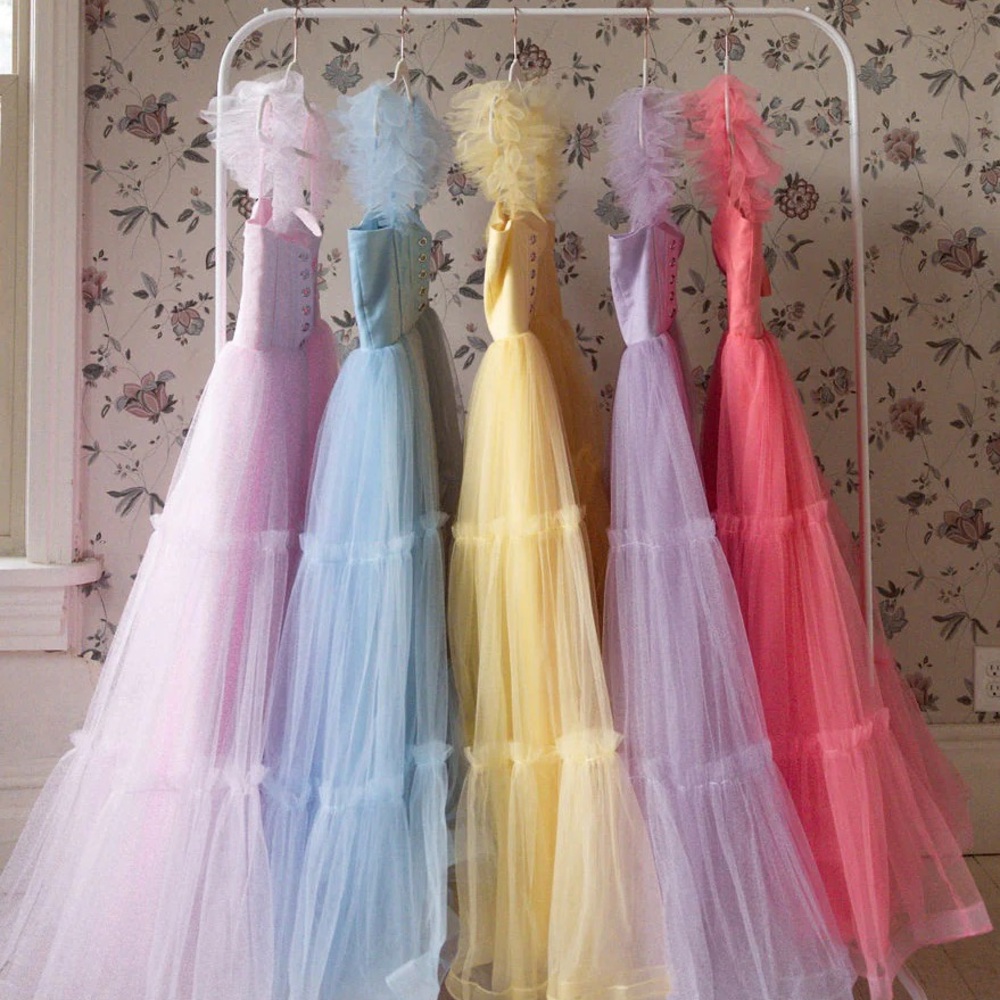 NWT Ava Gowns ‘Mia dress’ coral pink tulle corset dress size 10 - Picture 5 of 15